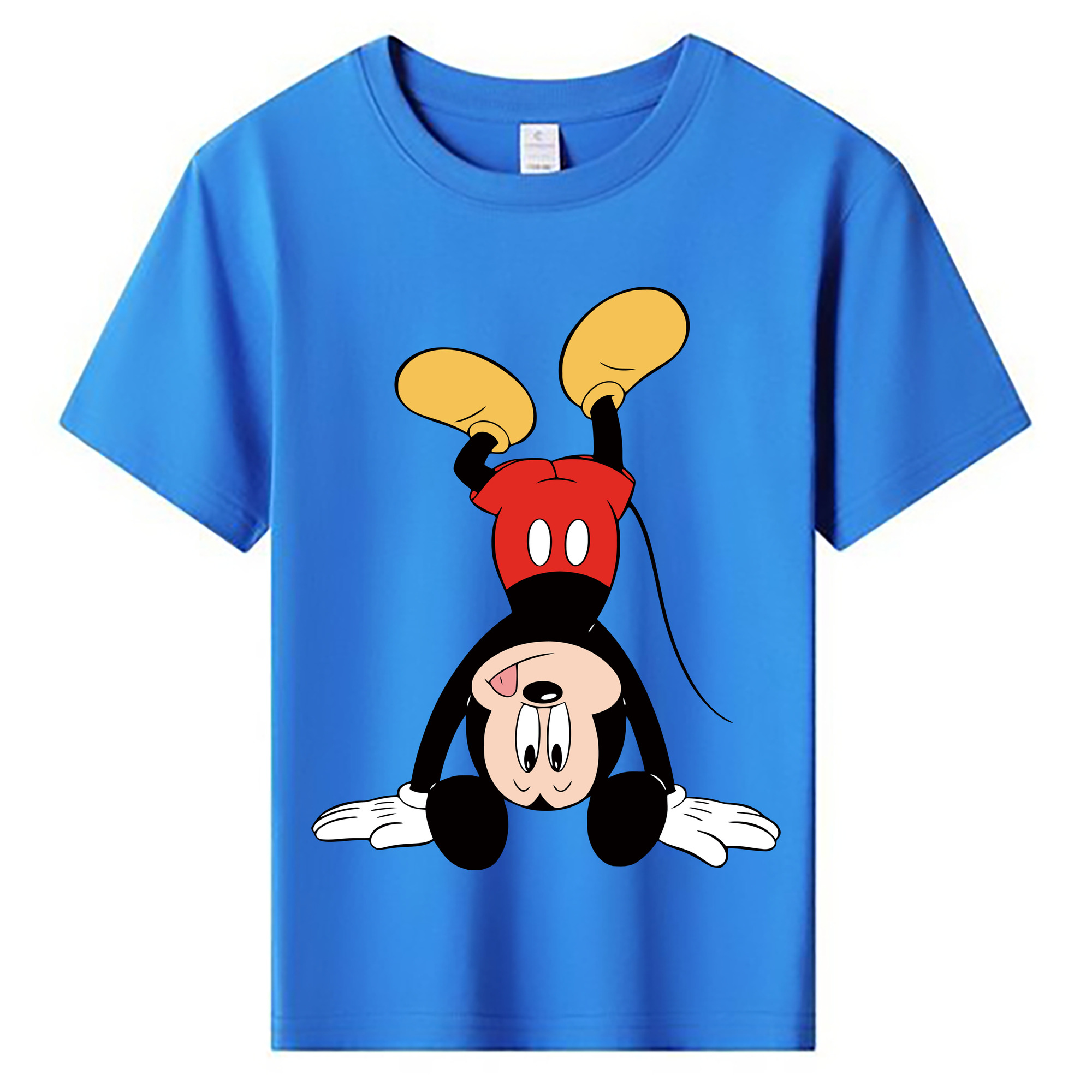 ミッキーマウス Mickey Mouse 綿100％キッズTシャツ（フロントプリント）